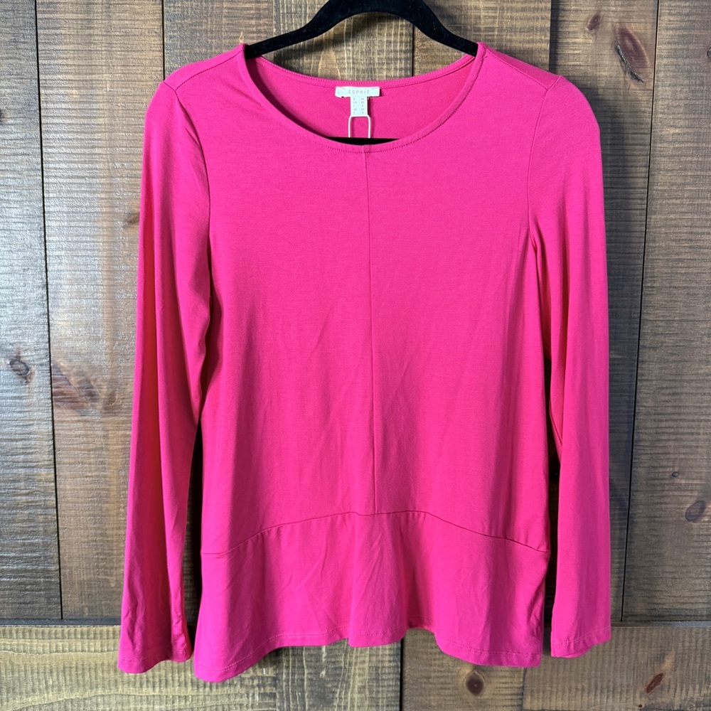 NWT - Esprit Fuchsia Long Sleeve Top